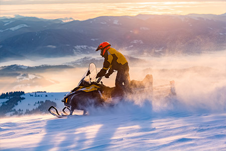Motoneige sportive Megève